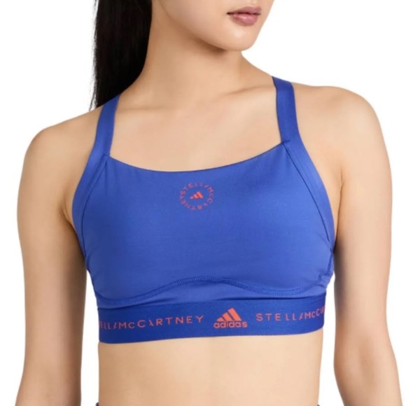 Adidas by Stella Mccartney NWT ASMC TPR Sports Bra in Blue Size XS - Picture 1 of 6